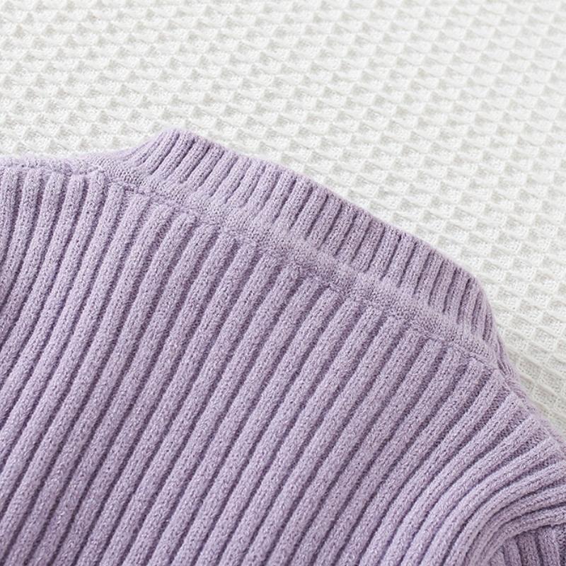 2025 New Autumn Korean Style Cape Knit Dress 2 Piece for Kids Clothing Set Bowknot Long Sleeve Dress Set