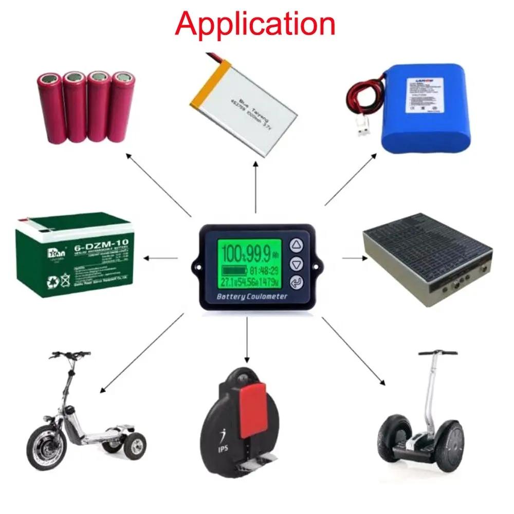 TK15 Misuratore di Coulomb 8-120V 50A/100A/350A Tester Professionale di Precisione della Capacità della Batteria per E-bike/Monopattino Elettrico/Macchina per la Pulizia