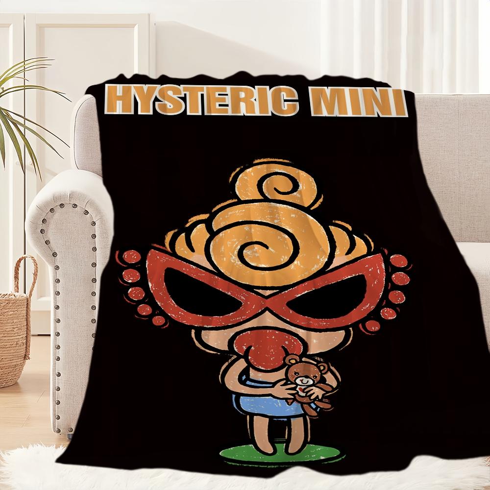 

Fashion H-Hysteric M-Mini Blanket Blanket for Couch Sofa Travel Home Hiking Picni Bed Beding Flannel Blanket birthday gift 75x90cm