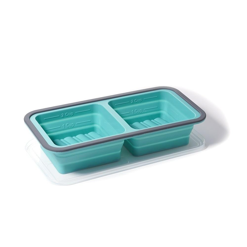 Reusable Silicone Freezer Tray with Lid Soup Cubes Tray New Silicone Freezer Mold  Freezer Use