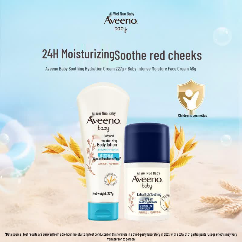 Aveeno Baby Daily Moisture Lotion & Face Cream Set