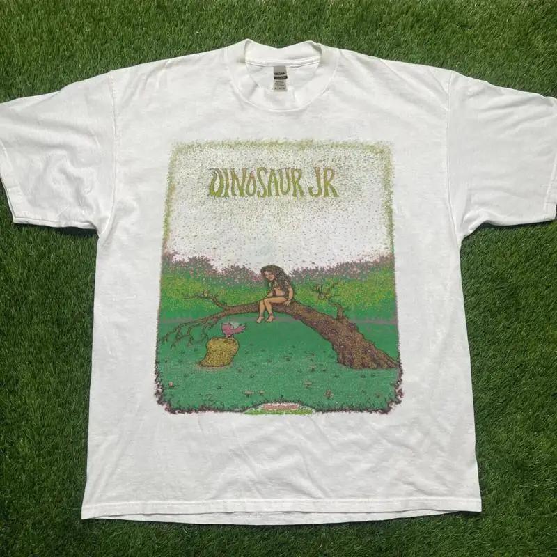 Рок-группа Dinosaur Jr тур короткий рукав классическая белая рубашка KV30361 S разноцветный
