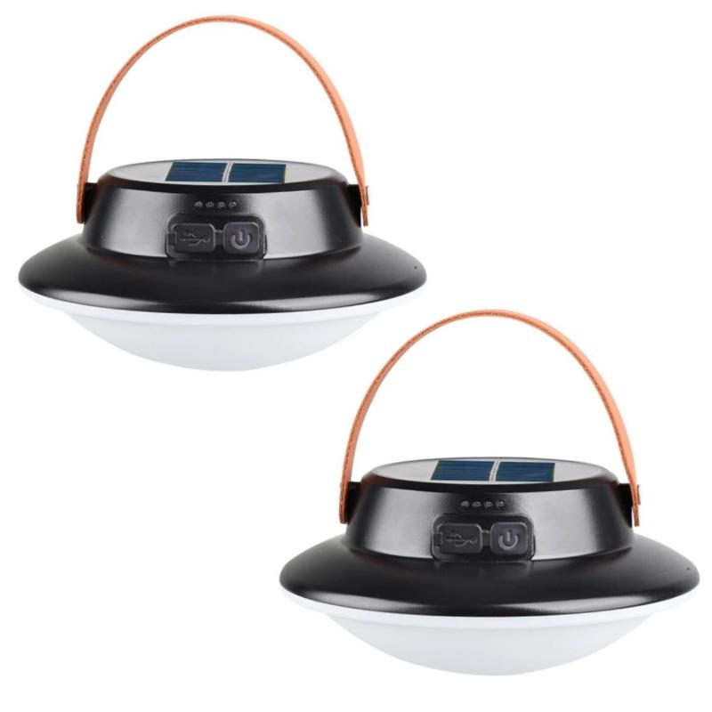 LED Solar Camping Light Waterproof Rechargeable Outdoor Hanging Light Portable Fill Light Work Maintenance Emergency Lighting