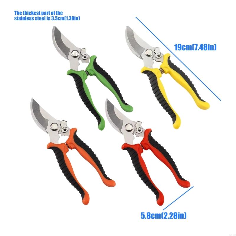 Quality Fruit Picking Shears With Rust Resistant Stainless Steel Blade Pruning Shear For Orchard Use Effortless Cutting M4YD