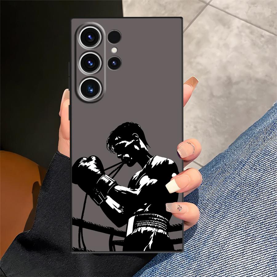 Чехол для Samsung Galaxy S25 S23 S21 FE S10 S9 S20 Ultra S24 Plus S26 Note 20 8 9 10 Funda Чехол для телефона Крутой Боксер Мужчина