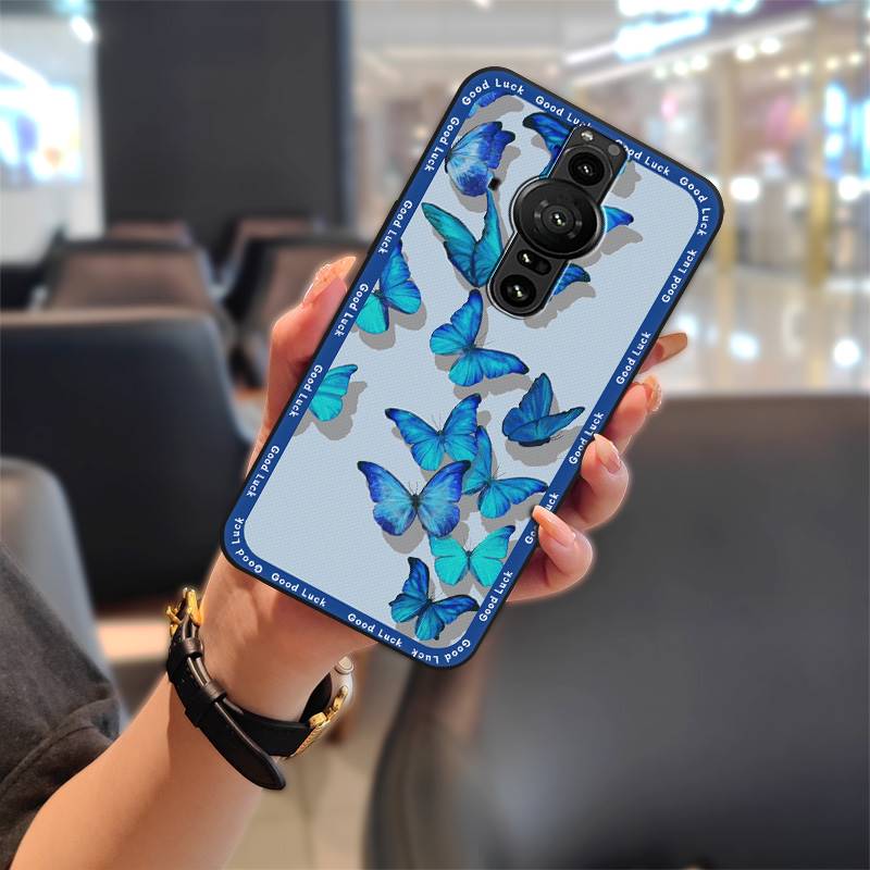 Soft Case Silicone Phone Case For Sony Xperia Pro-I Anti-knock Anti-dust Shockproof Full Wrap Cartoon Fashion Design TPU