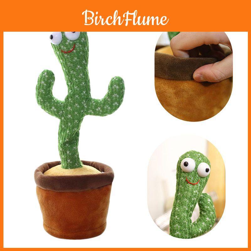 Accattivante Cactus Ballerino Peluche Con Corpo Luminoso e Funzione di Registrazione per Bambini