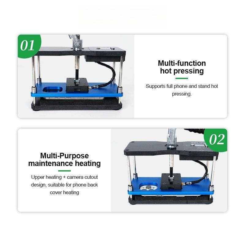 LS5 SE Constant Temperature Heating & Pressure Station Bidirectional Holding Pressure Palform Phone Screen Lamination Repair Tool
