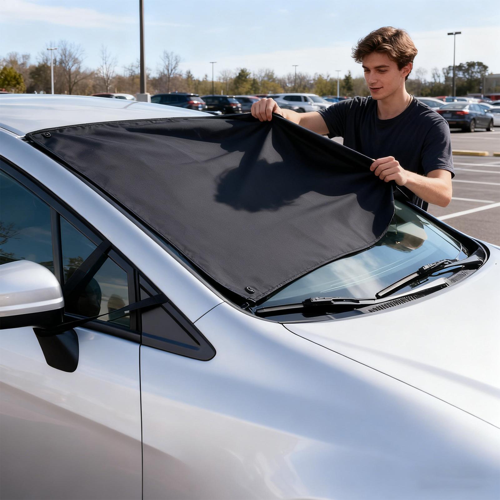 

Windshield Frost Cover All-Weather Waterproof Heavy Duty Auto Sunshade Snow And Ice Windshield Cover For Car Trucks Pickup CN