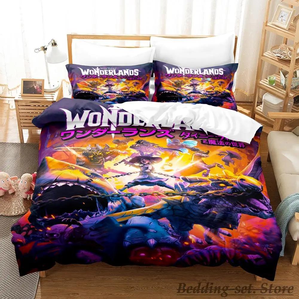 Game Tiny Tina's Wonderlands Bedding Set Single Twin Full Queen King Size Bed Set Adult Kid Bedroom Duvetcover Sets Anime
