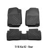 Kia K2 3D High-Edge TPE Floor Mats (2011-2016) - Eco-Friendly Interior Upgrade