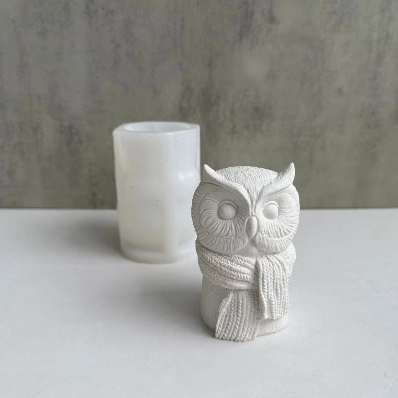 Soap Molds Candle Moulds Small Owl Shaped Silicone Crafts Mould Silicone Material Perfect Gift for Hand-Making Lover
