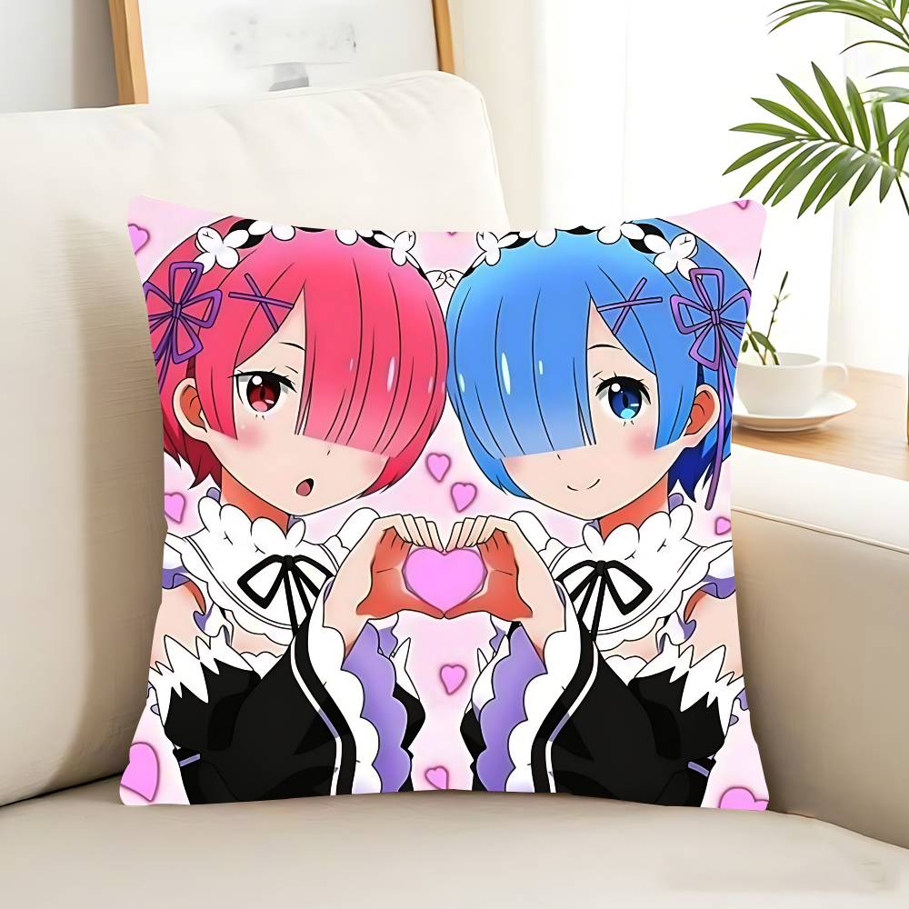 Re Anime Zero Pillow Case Removable Washable Cushion Cover – All-Season Soft Linen