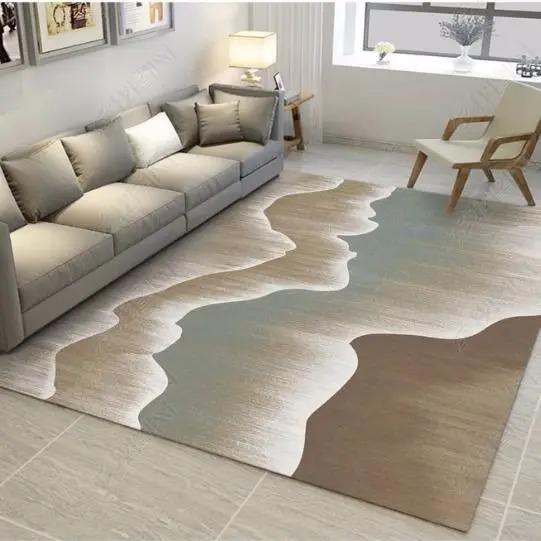 Nordic Feather Carpet Living Room Sofa Decor Bedroom Bedside Area Rugs Cloakroom Non-slip Washable Home Coffee Table Floor Mat