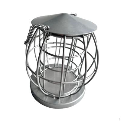 Garden Metal Wire Hanging Bird Feeder Nut Dispenser for Outside Anti Squirrel Design Multifunctional