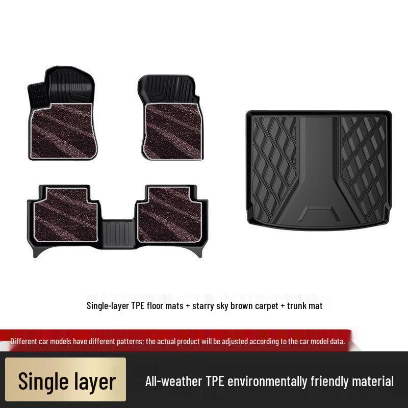 Volkswagen Touareg Floor Mats (2011-2025) - Original Style, Full Coverage, TPE, Wear-Resistant, Anti-Slip