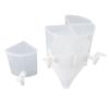 Beverage Dispenser Rotatable Large Capacity Detachable 4 Grids Cold Kettle Plastic Drink Dispenser F