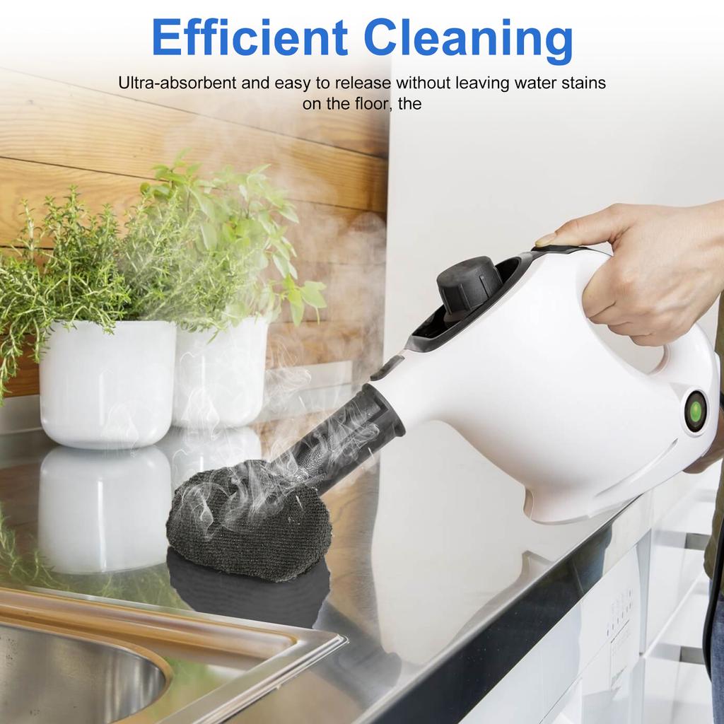 16PCS Steam Mop Pads Replacement Microfiber Mop Pads Washable Reusable Steam Cloth Accessories for Handheld Steam Cleaner Home