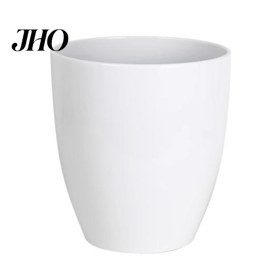 Resin Flower Pot Deep Imitation Ceramic Plant with Drainage Hole Monstera Unique Planter Saucer for Indoor Outdoor Plants Home Garden Office