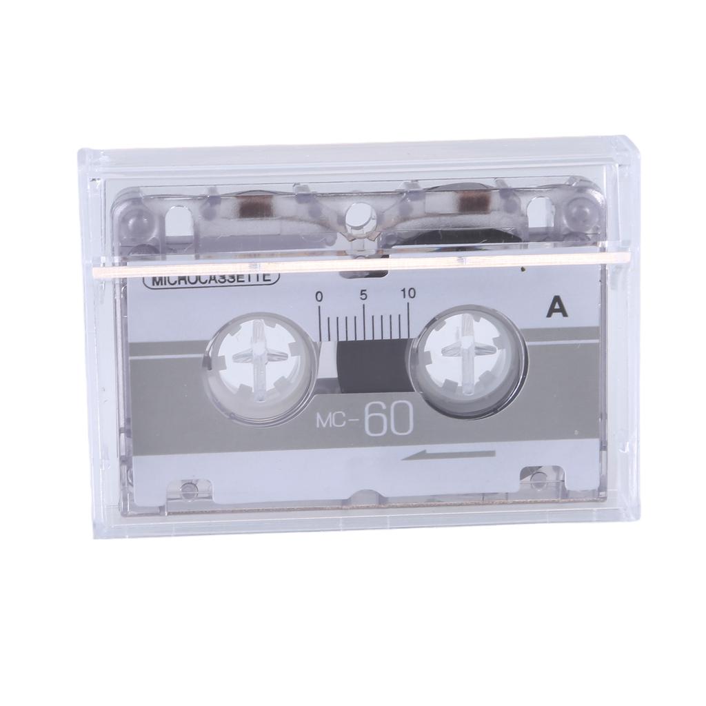Standard Cassette Blank Tape Player Magnetic Tape Clear Storage Box 60 Minutes For Speech Music Recording 1Pc