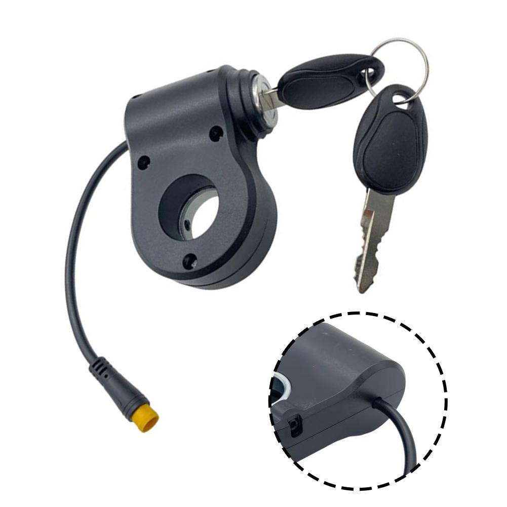 Ignition Lock Scooter Key Switch Daily Commute Black Secure Ignition Switch For Scooter 3-pin Secure Connection