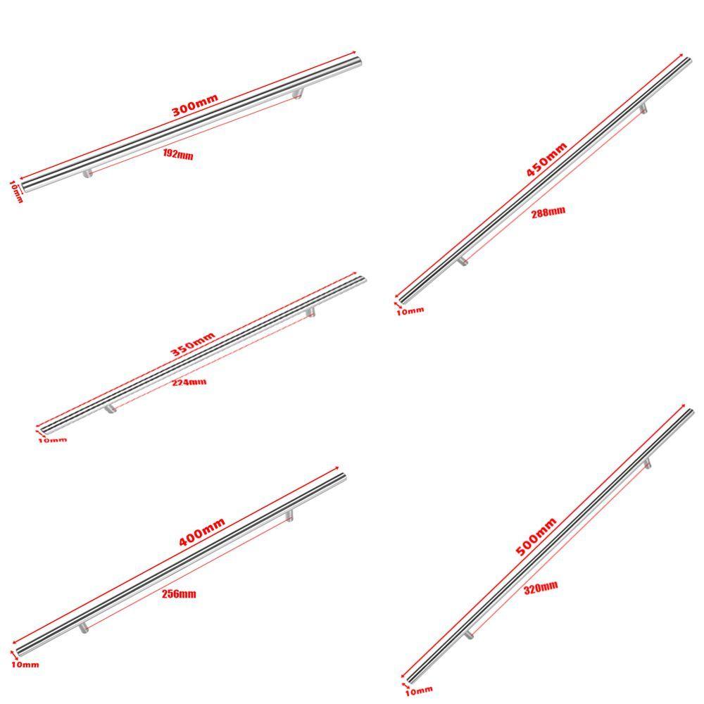 1pc Home Cupboard Furniture Component Cabinet Handles Drawer Stainless Steel  Knobs T-Bar Handle  Wardrobe Pulls Door Knobs