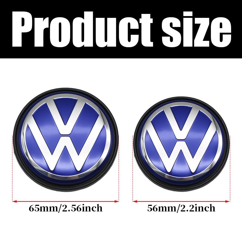 VW 3B7601171 Floating 4pcs 56mm 65mm Wheel Center Caps Hub Cover For VW Volkswagen Golf 5 6 7 Passat B6 B7 B8 Tiguan Polo Jetta GTI TS3
