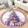 1pc Christmas Tree Carpet for Office Non-Slip, Round Carpet, Soft & Comfortable, Carpet for Office, Lightweight Round Floor Mat