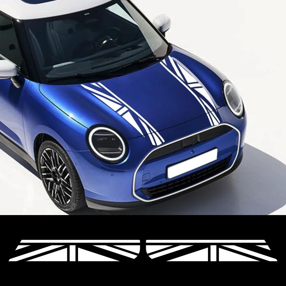 Car Bonnet Stripes Stickers Racing Vinyl Decals For MINI Cooper S R55 R56 F56 F55 F57 F60 R60 Countryman JCW Auto Accessories
