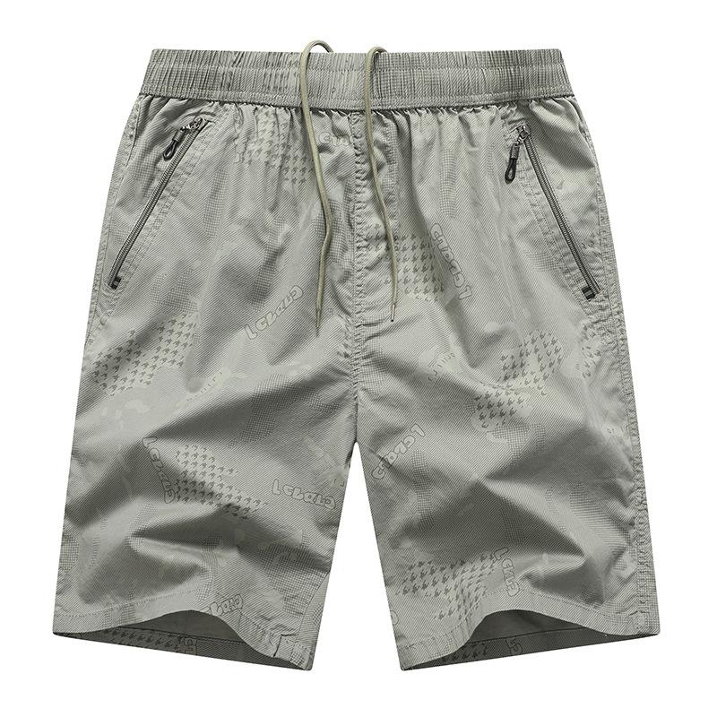 Летние мужские повседневные камуфляжные шорты длиной пять четвертей, спортивные брюки, мужские повседневные шорты L хаки