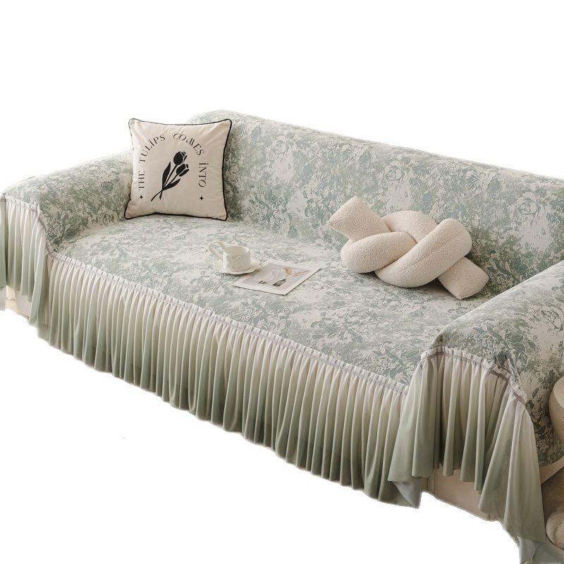 French Sofa Cover Skirt Sofa Towel Cover All-Inclusive Light Luxury High-End Non-Slip Universal In All Seasons