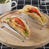 Supporto per Tortillas in Acciaio Inossidabile Resistente Ideale per Grigliare, Cuocere al Forno e Servire Tacos Adatto per Uso Domestico e Ristorante