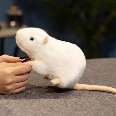 New High Quality 1pc 29cm Mouse Plush Toy Small White Mouse Stuffed Doll Cartoon Creative Soft Animal Figure Kids Gift Birthday