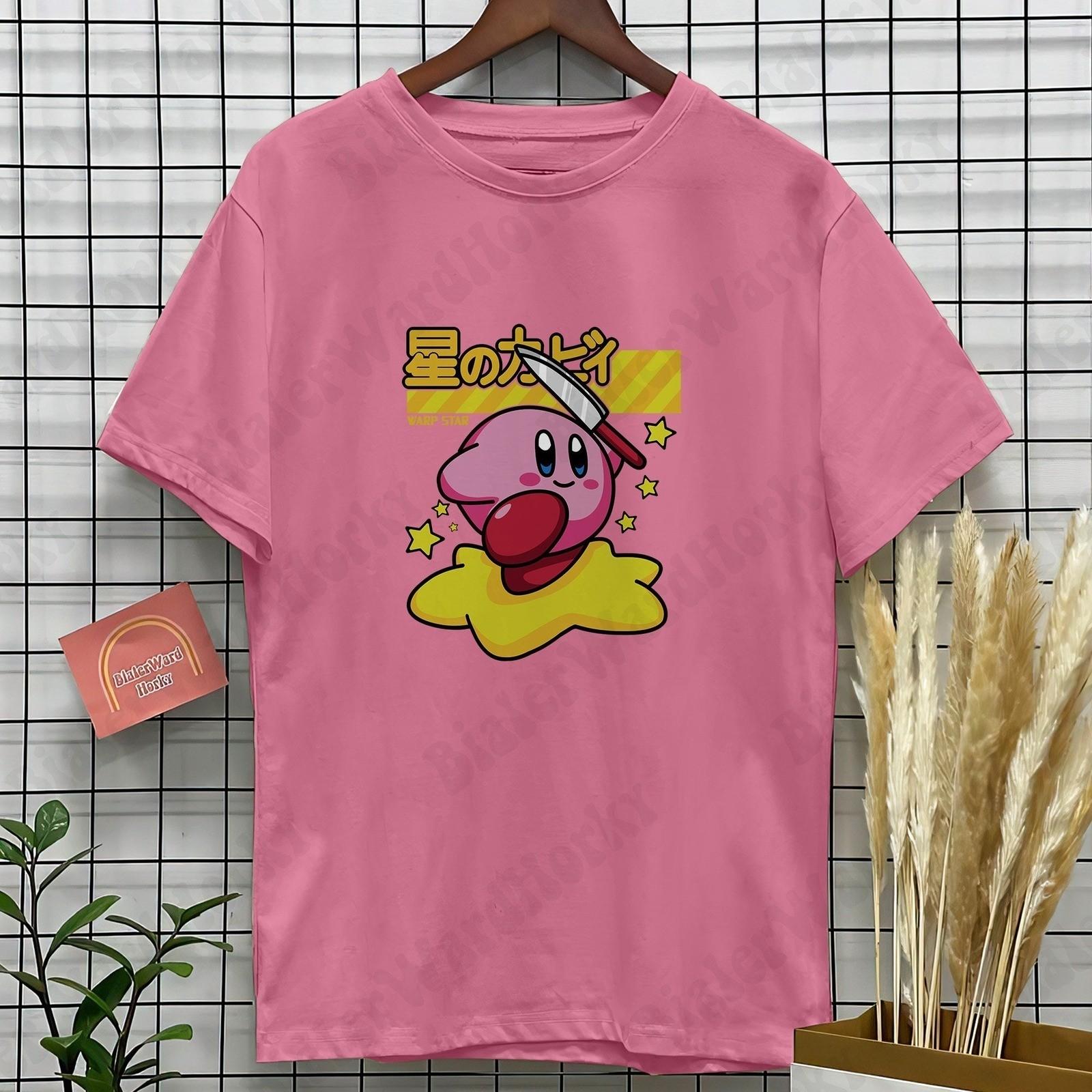 Kirby Funny Cartoon Retro Graphic Unisex T-shirt S-5XL Unisex T-Shirt XL