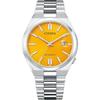 Citizen Tsuyosa Automatic Men's Watch 40mm Yellow Metal Band Date Display Silver