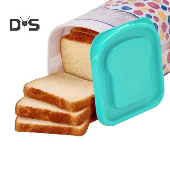 Brot Toast Aufbewahrungsbox mit luftdichtem Deckel Frische Brot Aufbewahrungsbehälter Multifunktionaler Brotlaibspender Kunststoff Sandwich Brot Keeper für