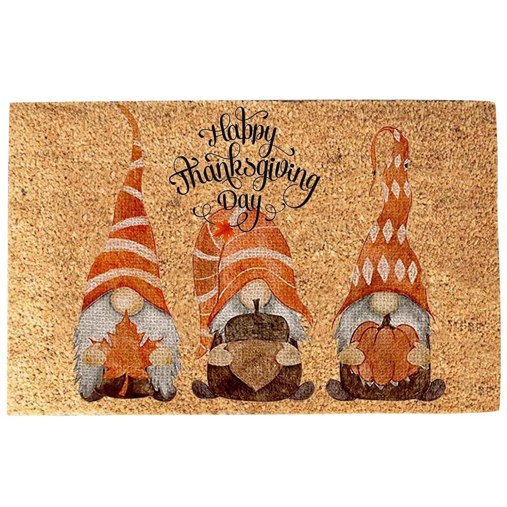 Thanksgiving Festival Decoration Front Door Carpet Indoor Outdoor - Mat