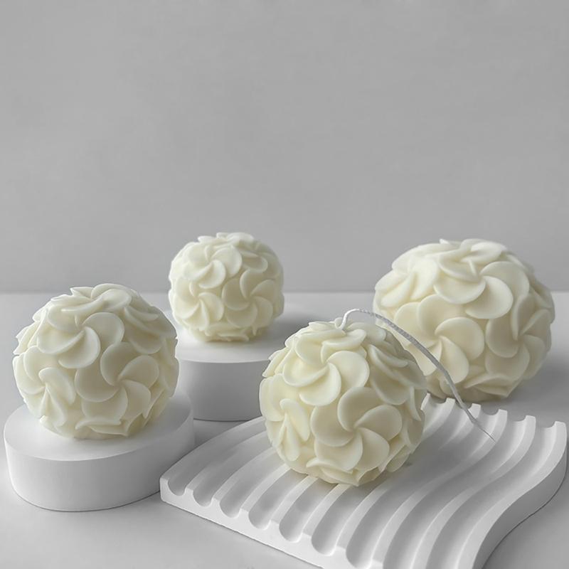 Silicone Soap Molds Flower Candle Mould Silicone Crafts Moulds Hydrangea Shaped Perfect Gift for DIY Hand-Making Lover