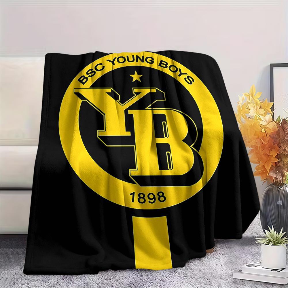 1pz Coperta in Flanella BSC Young Print, Alta Qualità per Tutte le Stagioni, Decorazione per la Casa, Calore e Comfort, Perfetta per Regali di Natale