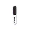 White Mini Wireless Hair Straightener Brush, Gobrush Pro Cordless Fast Heating for Effortless Hair Styling