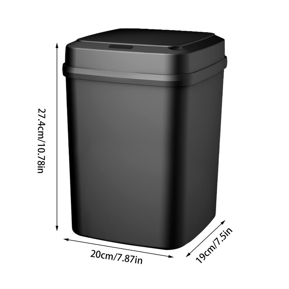 

Bathroom Touchless Trash Smart Sensor Sensing Trash Can Waterproof Bathroom Kitchen Bedroom Trash Can for Office Bedroom