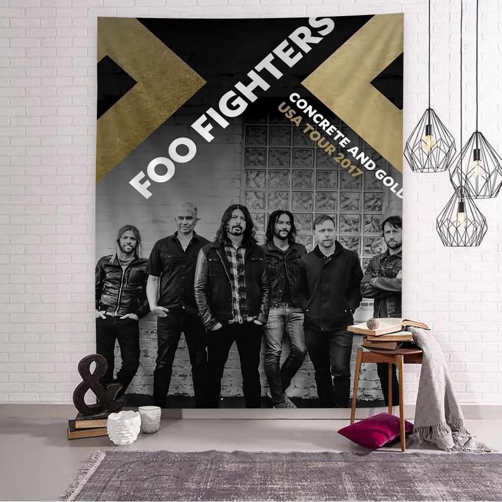 Foo Fighters Band Tapestry Art Printing Japanese Wall Tapestry Anime Wall Hanging Home Decor