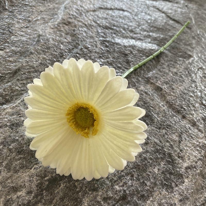 Pu Gerbera Daisy Artificial Flower For Wedding Decor Home Styling Soft Rubber Material