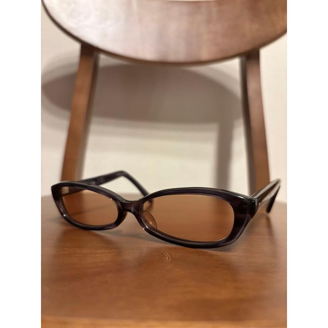 Used Kaneko Glasses Taihachiro Kin Made in Japan Dark Brown Oval Glasses Vintage Weekend Discount