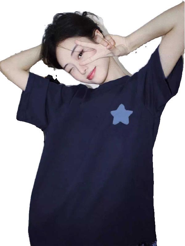 Women's Plus Size Vintage Retro Cotton T-Shirt, Short Sleeve, Summer Oversize Trendy Brand Top