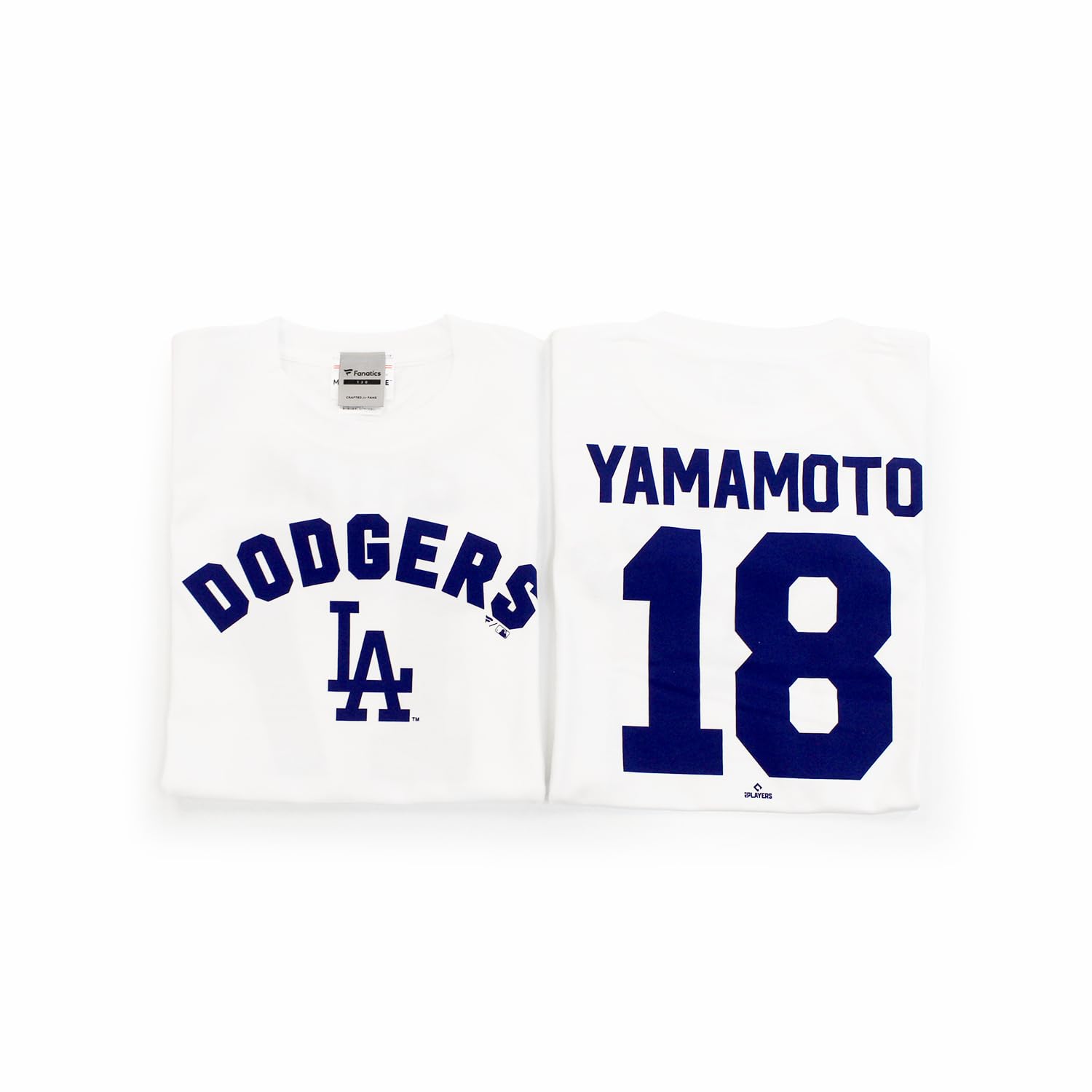 [Fanatics] Fanatics Los Angeles Dodgers Yoshinobu Yamamoto Name and Number T-Shirt Kids White ML25AS005J WHITE (WHITE)