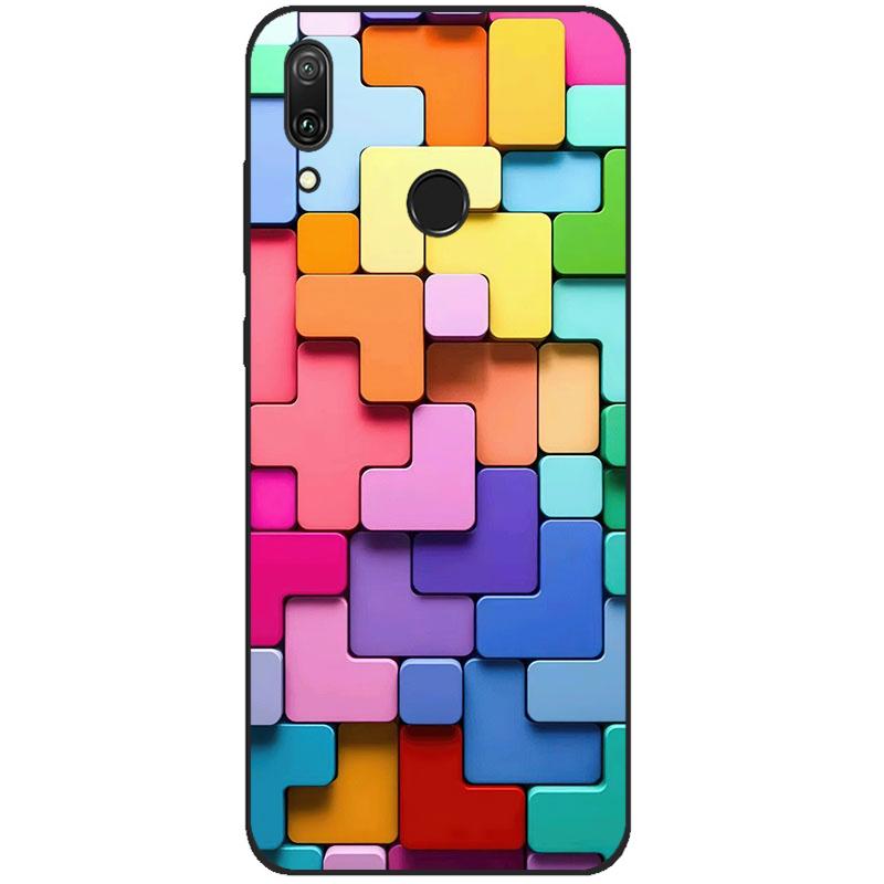 For Huawei Y7 2019 Case Y 7 2019 Silicone TPU Back Cover Protective Phone Case For Huawei Y7 Y7 Prime 2019 Bumper Fundas Coque