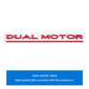 WDYEA1 Car Trunk Emblem Metal Stickers Decorative Decals Accessories For Tesla Model 3 Model S Model X Model Y Cybertruck Roadster