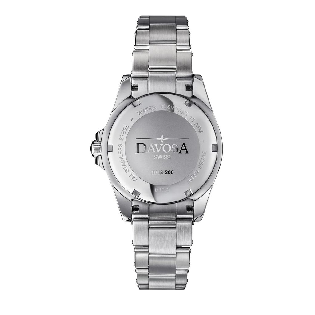 Davosa Automatic Water Resistant To 10 Swiss Silver 161.525.50S Men's Watch, ATM, Made,