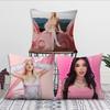 Comfortable Soft Pillow Os Case For K-Kenia Sofa Living Singer Room Pink Aura Home Office Decor And Protective Covers
